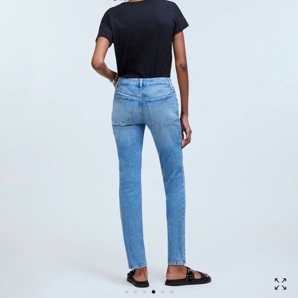 Madewell The Perfect Vintage Jean 26 High Rise Straight Stretch Denim Classic - Picture 3 of 10